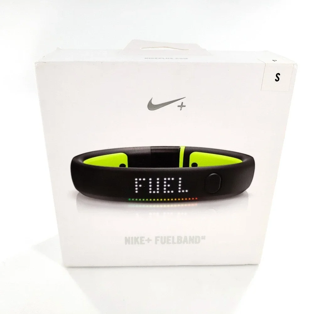 NIKE + FUELBAND Black Volt Size S-P Small Fitness Tracker New Sealed
